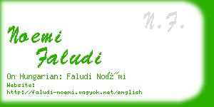 noemi faludi business card